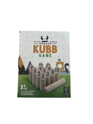 Traditional Scandinavian Number Kubb Game 6+ 